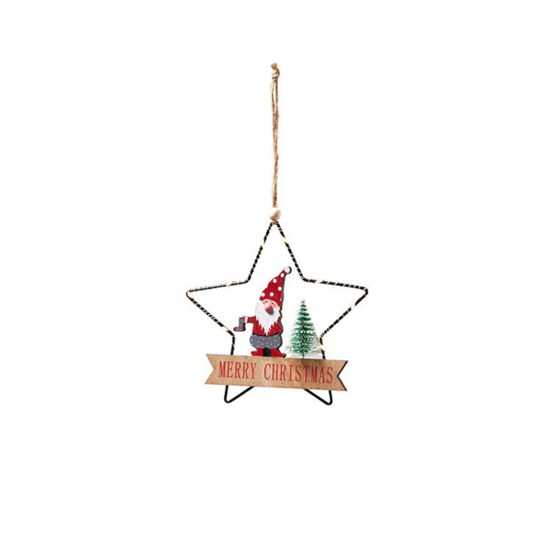 Weihnachtsdeko Stern Merry Christmas mit LED