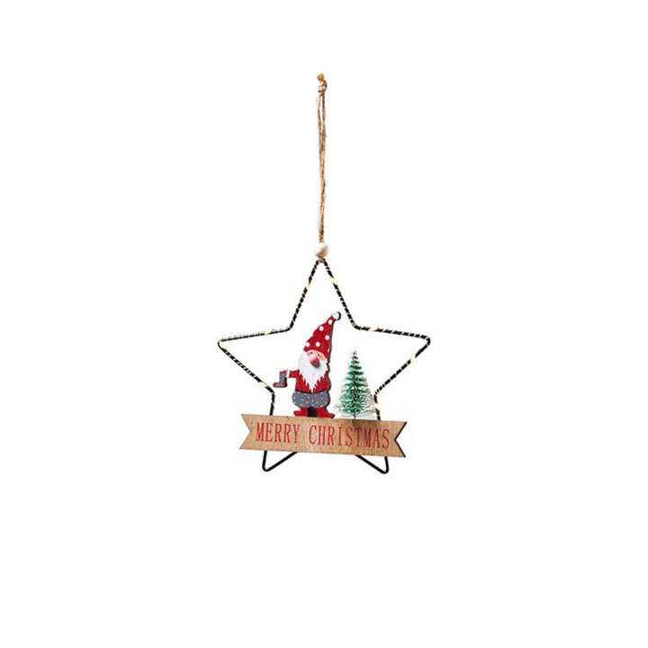 Weihnachtsdeko Stern Merry Christmas mit LED