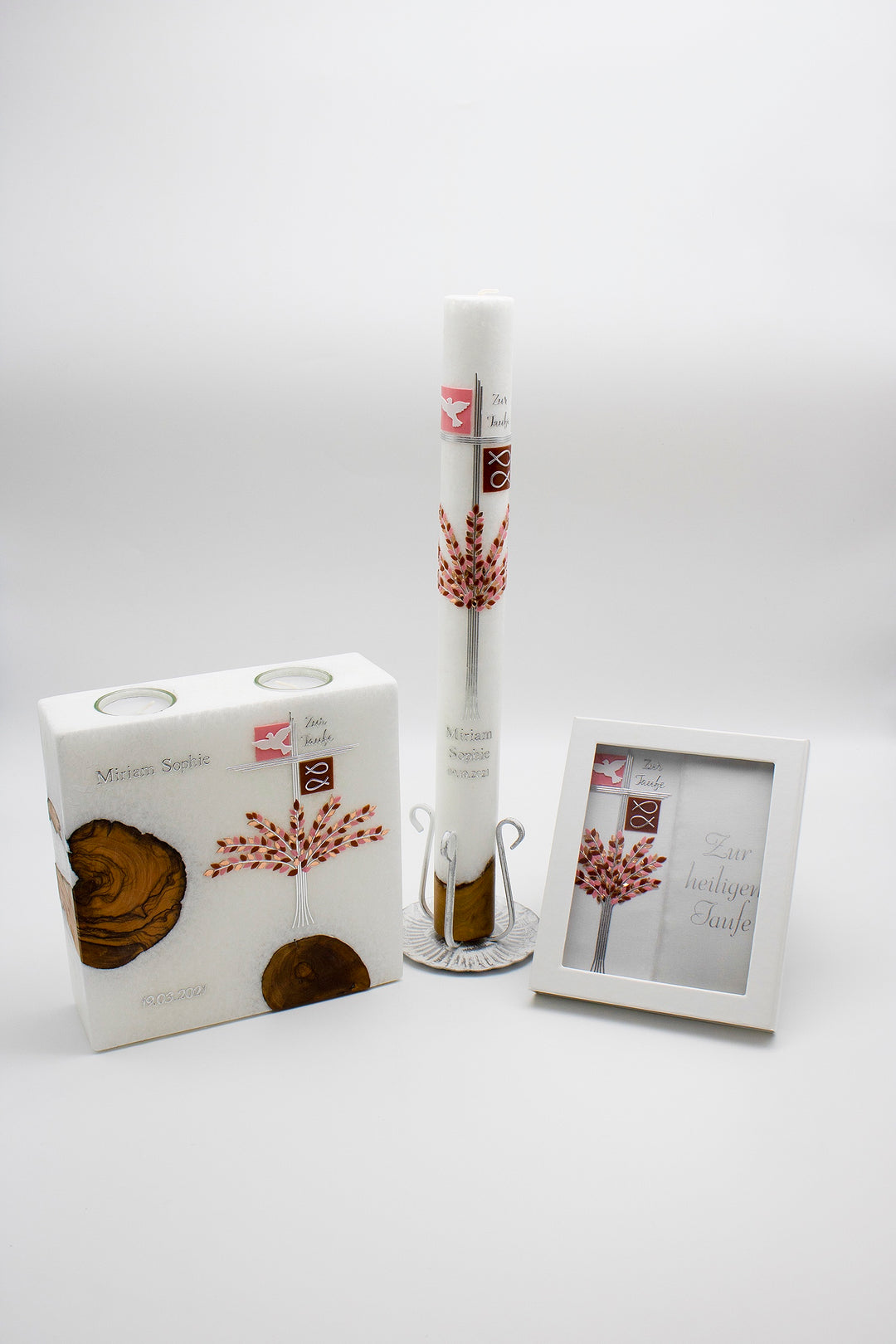 Taufset Madeira Phoibe mit Teelichthalter