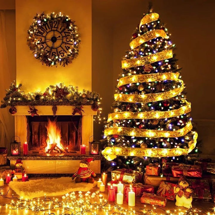 Lichterkette LED Band Weihnachtsbaum 4m