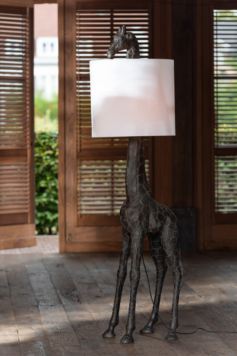 Stehleuchte Giraffe Braun