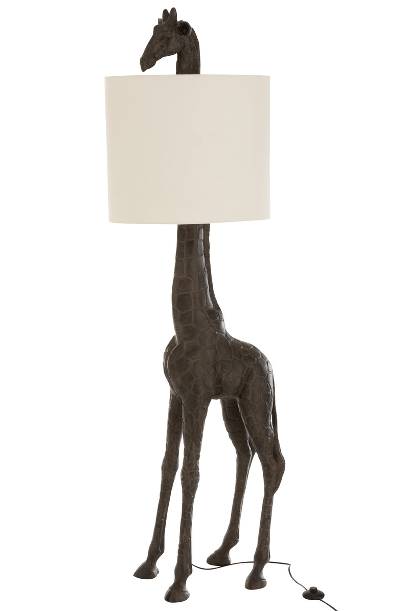 Stehleuchte Giraffe Braun