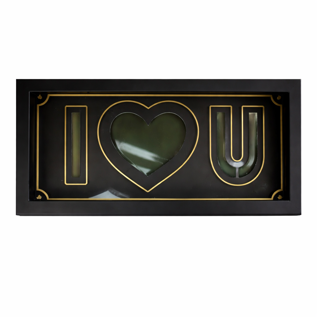 I love you Box leer schwarz
