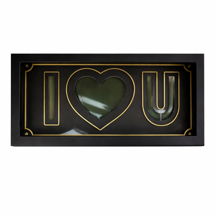 I love you Box leer schwarz