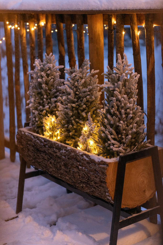 Weihnachtsbaum + LED Schneebedeckt Gross