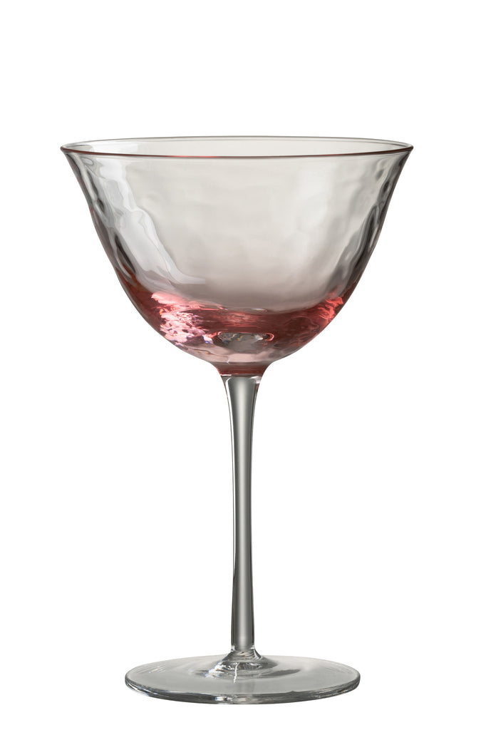 Cocktailglas Unregelmässiges Glas Rosa
