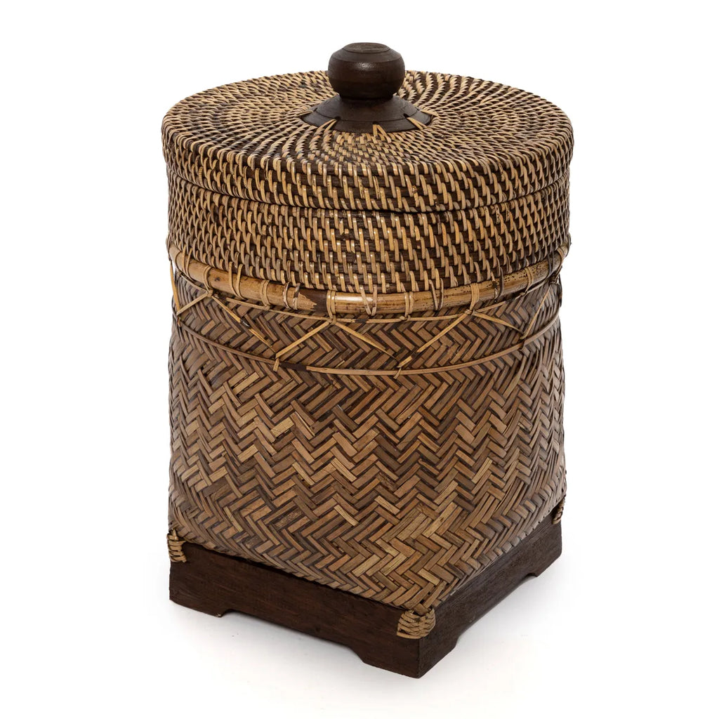 Rattan decorative basket