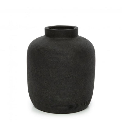 Vase Peaky Beton - Schwarz - L