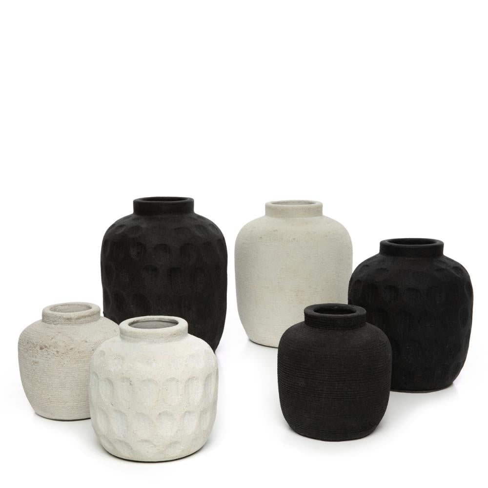 Vase Peaky Beton - Schwarz - S