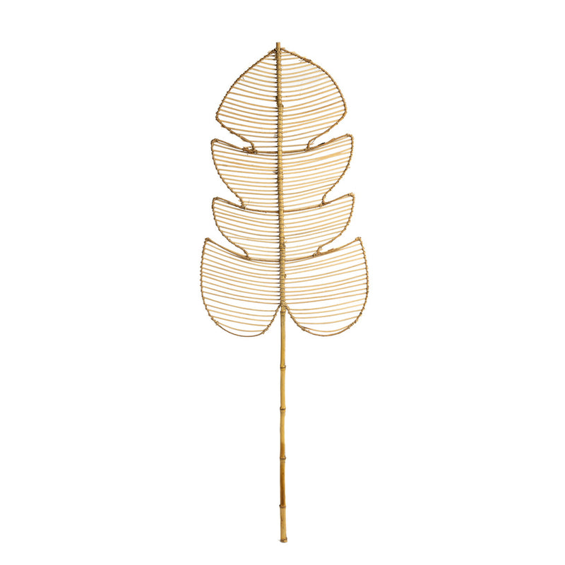 Deko Objekt Rattan Blatt Monstera 4er Set