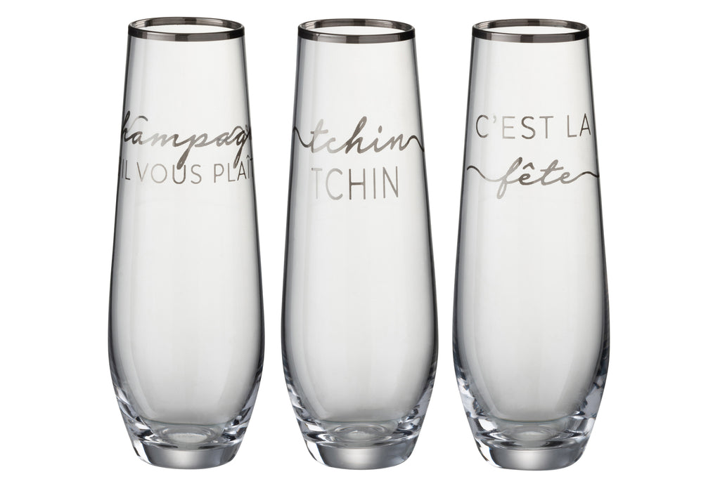 Trinkglas Französische Botschaften Silber
