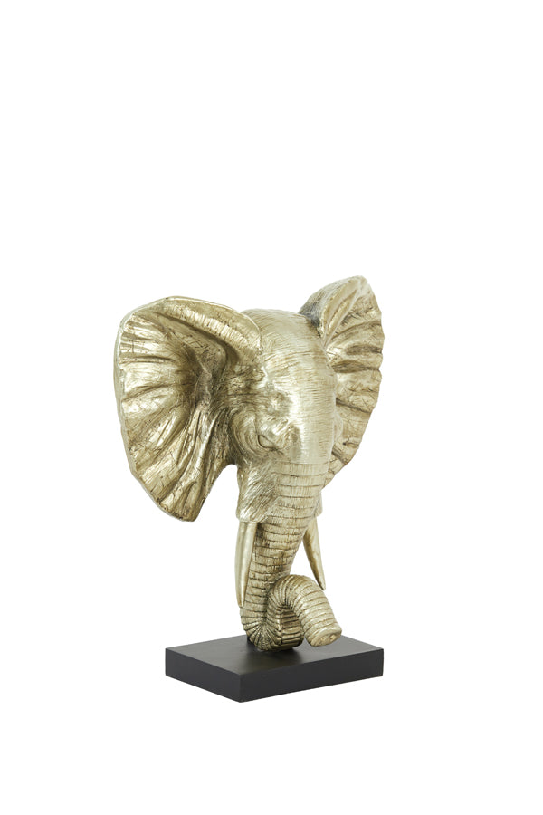 Ornament Elefant hellgold klein