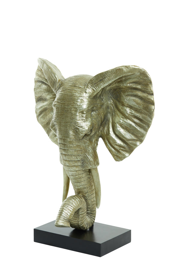 Ornament Elefant hellgold gross