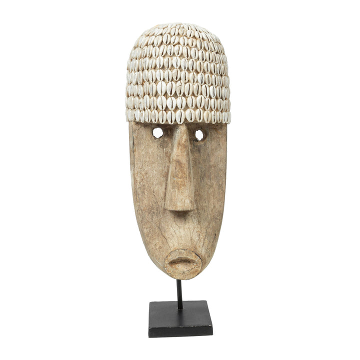 Dekoration Cowrie Maske Skulptur