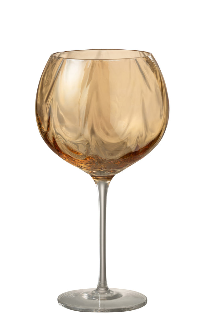 Weinglas Unregelmässiges Glas Bernstein