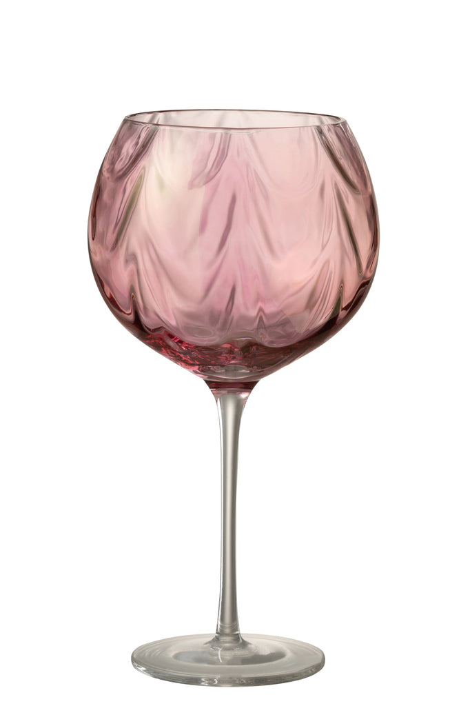 Weinglas Unregelmässiges Glas Rosa