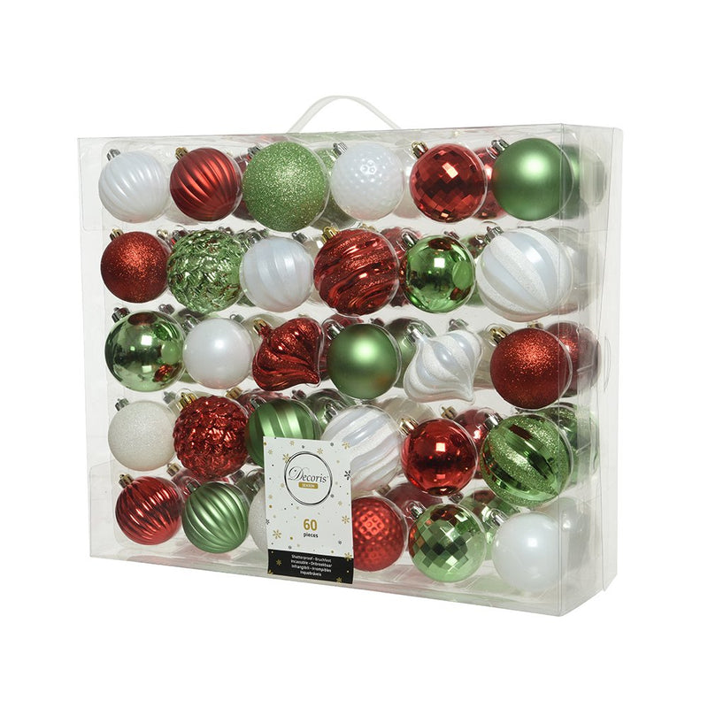Weihnachtskugel Set 60tlg.