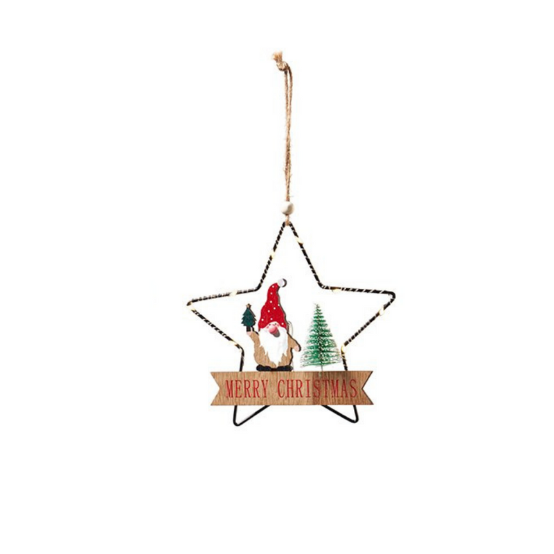 Weihnachtsdeko Stern Merry Christmas mit LED
